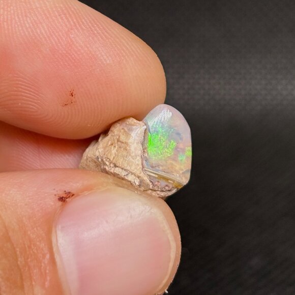 Polished Rolling Colored Lighthouse Ethiopian Jelly Opal Collectible Specimen - Picture 7 of 10